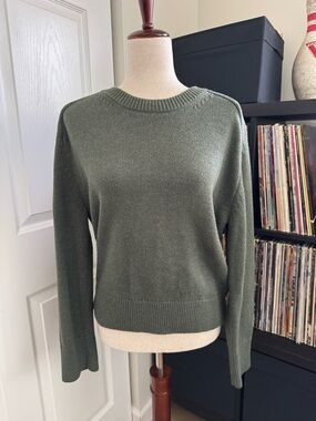 Women’s Abercrombie Crewneck Sweater - Olive Green